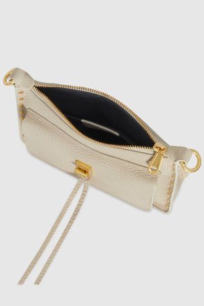 Crossbody Bag Stone Darren Mini Top Zip Crossbody Women Rebecca Minkoff - Image 3