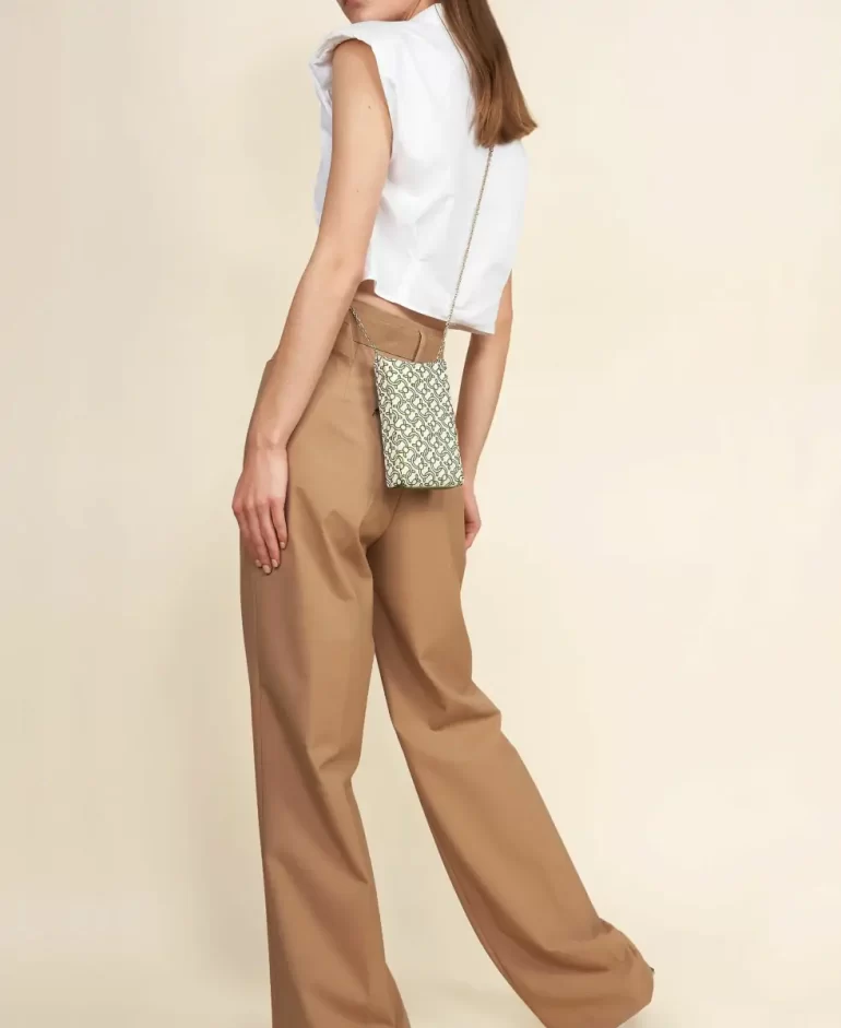 Crossbody Cafune Women Camber Sling - Olive (Monogram) - Image 2