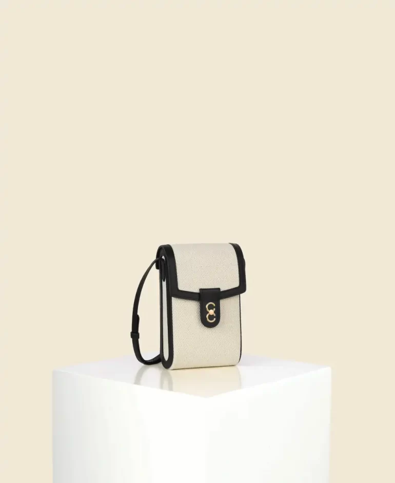 Crossbody Trunk Box - Canvas Women Cafune