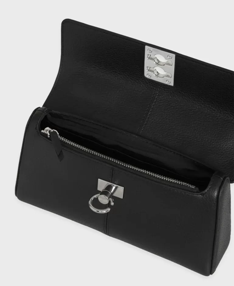 Crossbody Women Stance Wallet - Black(Texture) Cafune - Image 4
