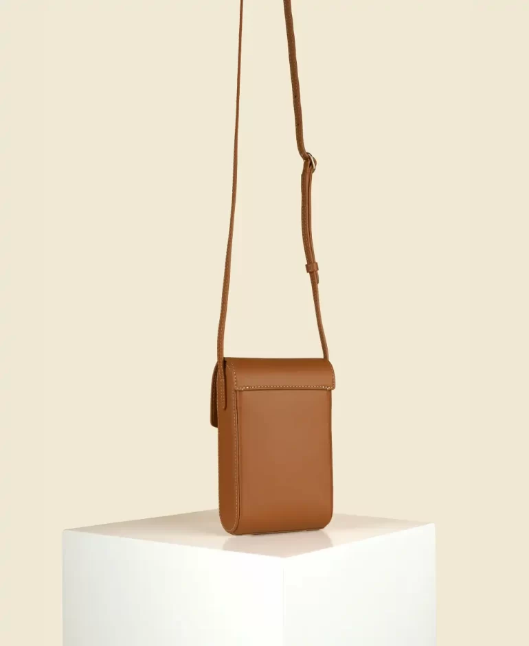 Crossbody Women Trunk Box - Chestnut Cafune - Image 3
