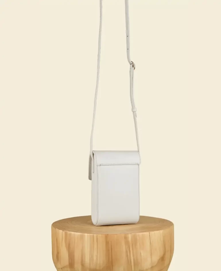 Crossbody Women Trunk Box - White Cafune - Image 3