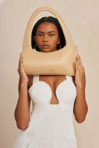 Cult Gaia Sand Claudette Shoulder - Sand Shoulder Bags Women - Image 3