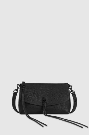 Darren Top Zip Crossbody - Black Rebecca Minkoff Black-Black-Shellac Women Crossbody Bag