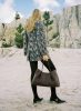Dimple Tote Pebbled Leather Dark Brown/White Stitches Elleme Women Default Title Dimple - Image 2