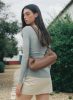 Dimple Women Cognac Elleme Dimple Moon Leather Cognac - Image 2