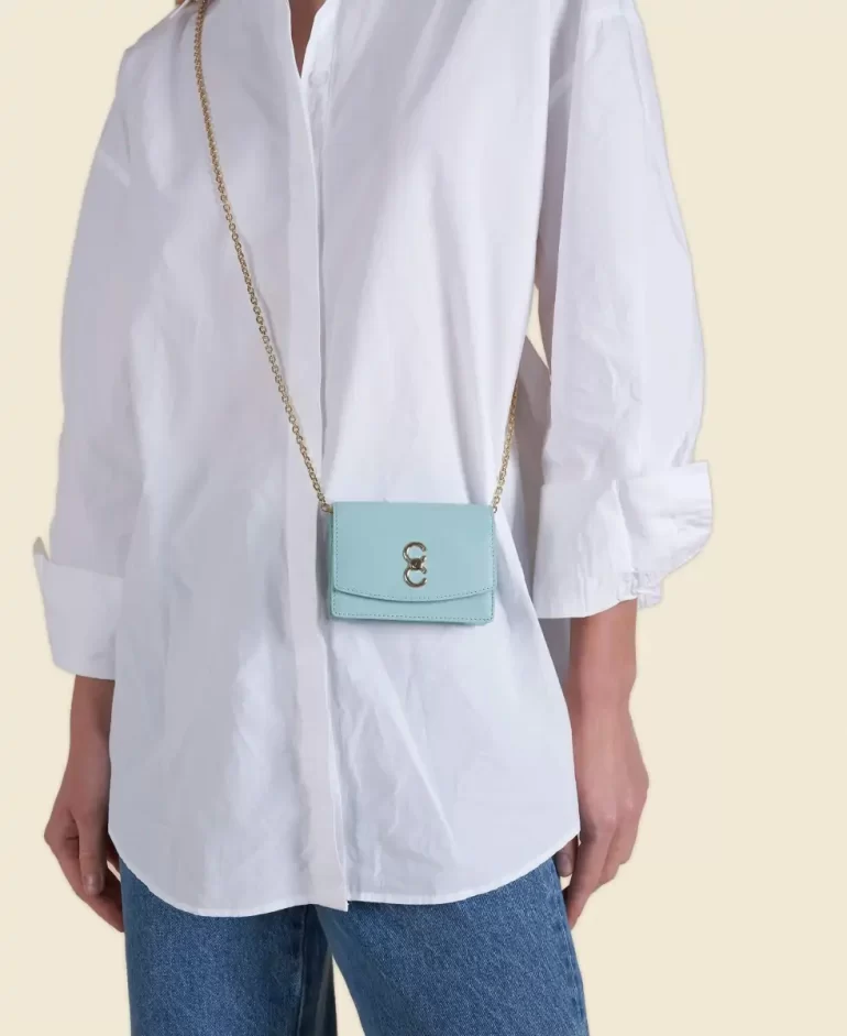 Double-C Cardholder - Mint Mini Bag Women Cafune - Image 2