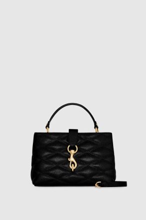 Edie Top Handle Satchel With Diamond Rebecca Minkoff Black Satchel Women