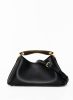 Elleme Black Women Boomerang Mini Boomerang Leather Black - Gold - Image 4