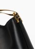 Elleme Black Women Boomerang Mini Boomerang Leather Black - Gold - Image 5
