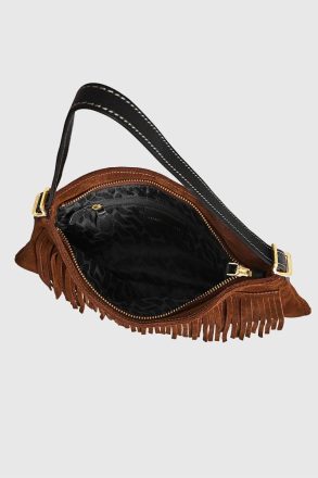 Fringe Baguette Women Fringe Baguette Rebecca Minkoff Cannella-Black - Image 3