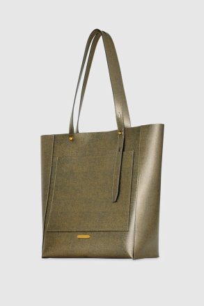 Gold Women Rebecca Minkoff Tote Bag Stevie N/S Tote - Image 2
