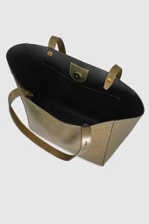 Gold Women Rebecca Minkoff Tote Bag Stevie N/S Tote - Image 3