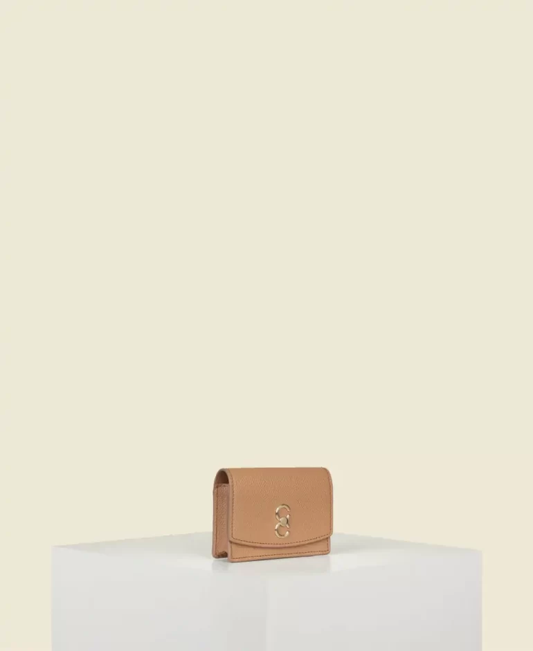 Mini Bag Cafune Women Double-C Cardholder - Camel