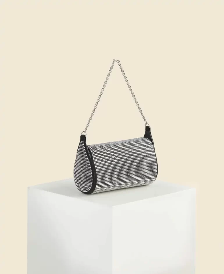 Mini Drop Duffel - Black Rhinestone Cafune Crossbody Women - Image 3