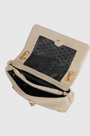 Oyster Edie Flap Shoulder With Celestial Studs Rebecca Minkoff Women Shoulder Bag - Image 3