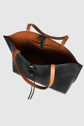 Rebecca Minkoff Black-Caramello Women Tote Bag Megan Tote - Image 3