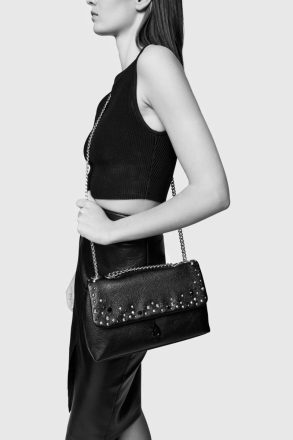 Rebecca Minkoff Black Women Edie Studded Medium Crossbody Crossbody Bag - Image 5