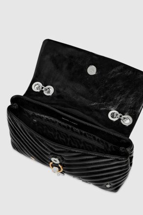 Rebecca Minkoff Edie Medium Crossbody With Celestial Studs Women Black-Multi Crossbody Bag - Image 3