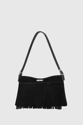 Rebecca Minkoff Fringe Baguette Black Fringe Baguette Women - Image 2