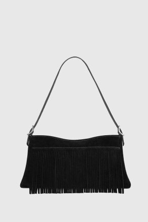Rebecca Minkoff Fringe Baguette Black Fringe Baguette Women