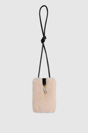 Rebecca Minkoff Shell Fur Phone Crossbody Women Crossbody Bag