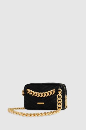 Rebecca Minkoff Women Black-Antique-Brass Edie Belt Bag Belt Bag - Image 2