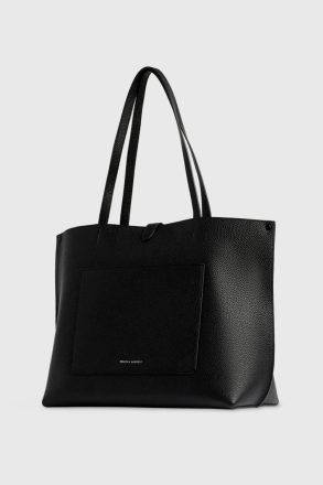 Rebecca Minkoff Women Black-Black-Shellac Tote Bag Black Leather Unlined Tote - Image 2