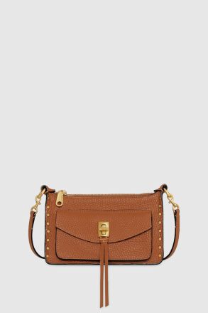 Rebecca Minkoff Women Caramello Darren Mini Top Zip Crossbody Crossbody Bag