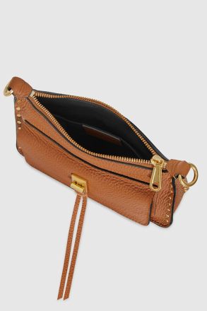 Rebecca Minkoff Women Caramello Darren Mini Top Zip Crossbody Crossbody Bag - Image 3