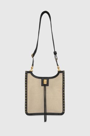 Rebecca Minkoff Women Feed Bag Darren Surplus Medium Feed Natural-Black