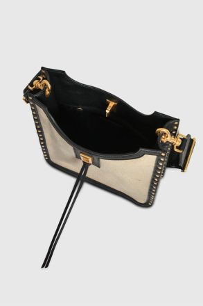 Rebecca Minkoff Women Feed Bag Darren Surplus Medium Feed Natural-Black - Image 3