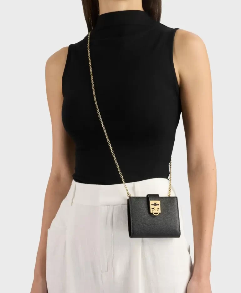 Shouder Chain Shoulder Chain For Stance Flap Wallet - Gold Cafune Women - Image 2