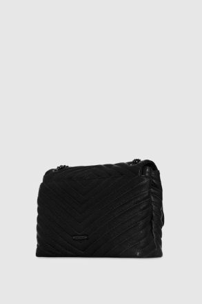 Shoulder Bag Black-Black-Shellac Edie Flap Shoulder Bag - Black Rebecca Minkoff Women - Image 2