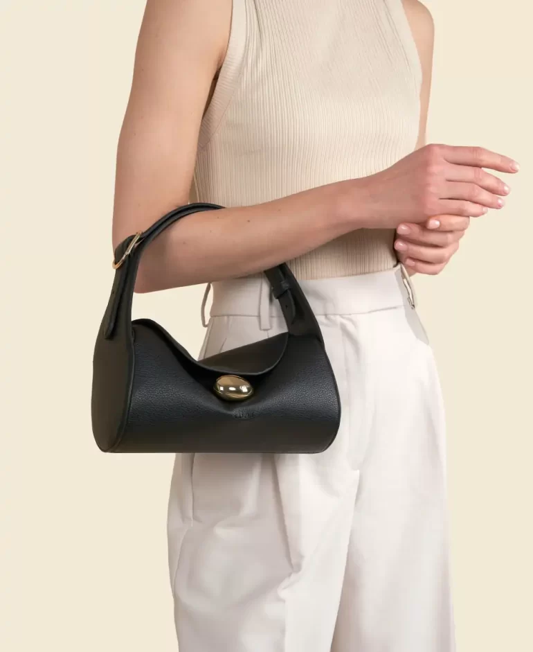 Shoulder Bag Drop Duffel - Black Women Cafune - Image 5