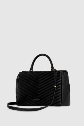Shoulder Bag Rebecca Minkoff Black Women Edie Large Top Handle Shoulder - Image 2