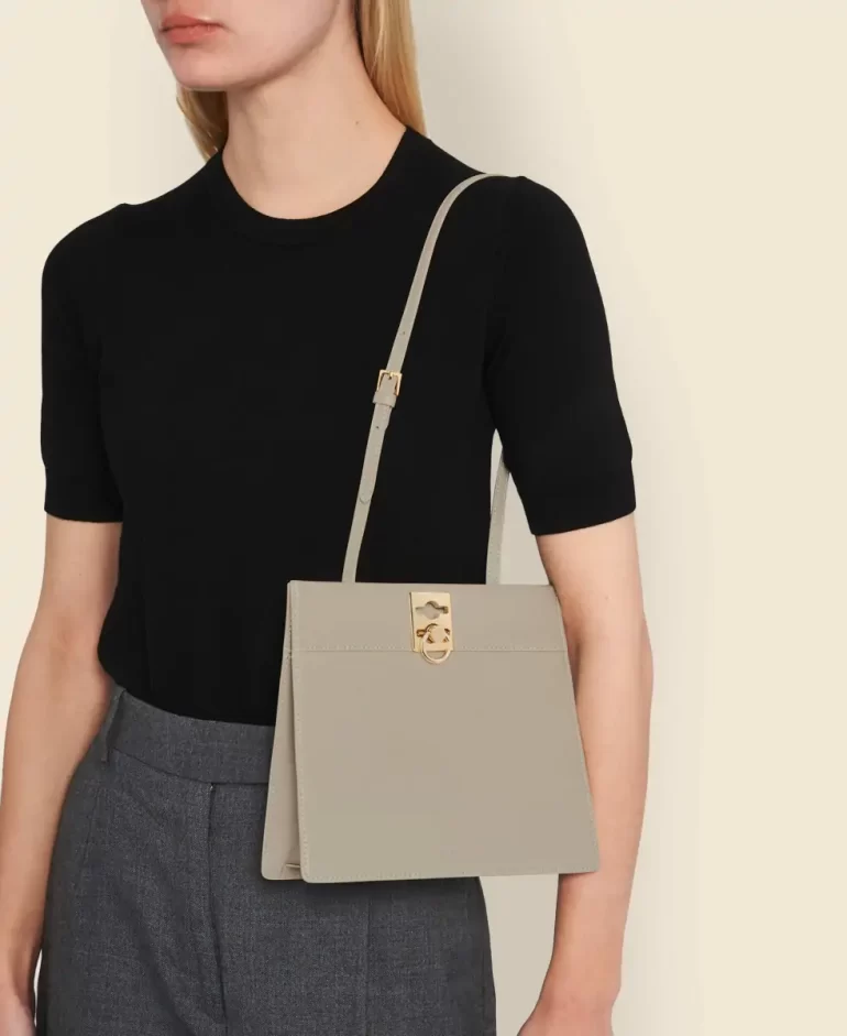 Shoulder Bag Women Stance Clasp - Taupe Cafune - Image 5