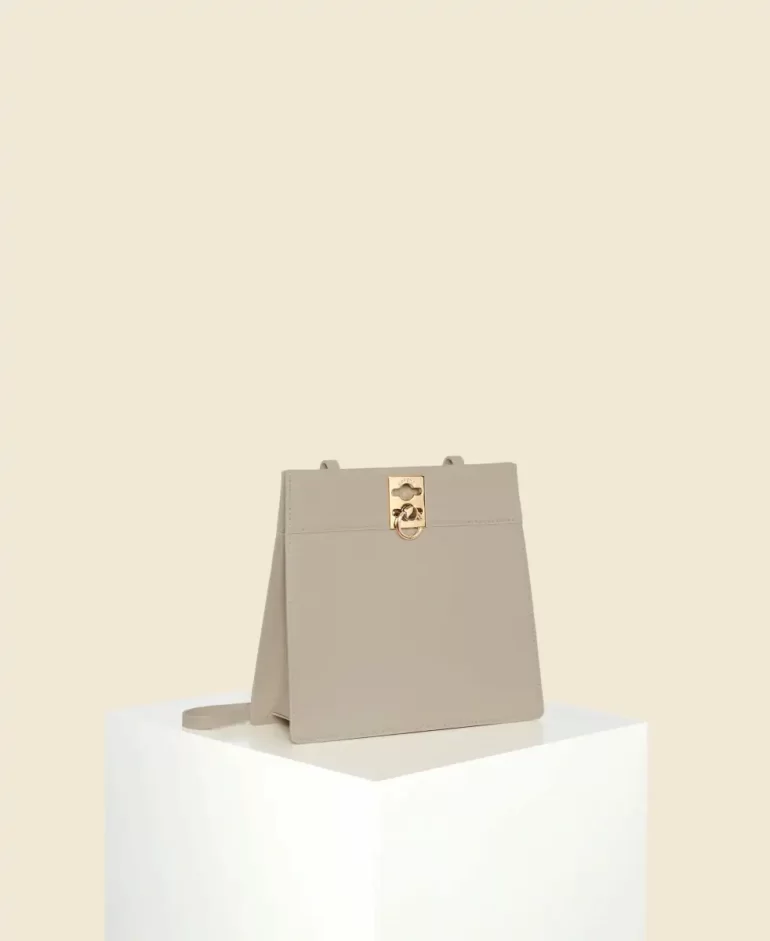Shoulder Bag Women Stance Clasp - Taupe Cafune