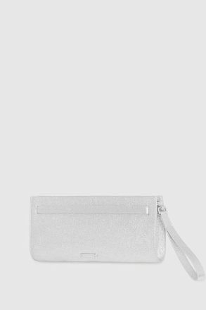 Silver Clutch Curb Link Clutch Women Rebecca Minkoff - Image 2
