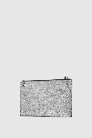 Silver Rebecca Minkoff Women Large Pouch Clutch - Image 2