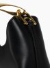 Small Boomerang Leather Black - Gold Boomerang Elleme Black Women - Image 5