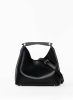 Small Boomerang Leather Black - Silver Women Black Elleme Boomerang - Image 4