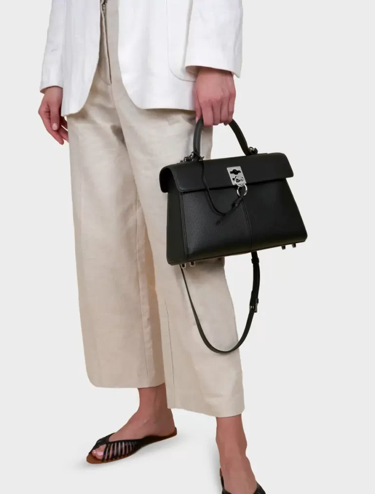 Stance Bag - Black(Texture) Cafune Women Shoulder Bag - Image 5