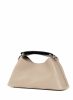 Taupe Boomerang Elleme Women Mini Boomerang Pebbled Leather Taupe - Silver - Image 3
