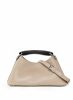 Taupe Boomerang Elleme Women Mini Boomerang Pebbled Leather Taupe - Silver - Image 4