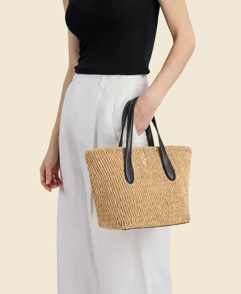 Tote Bag Cafune Mini Hexa Tote - Natural/Black Women - Image 2