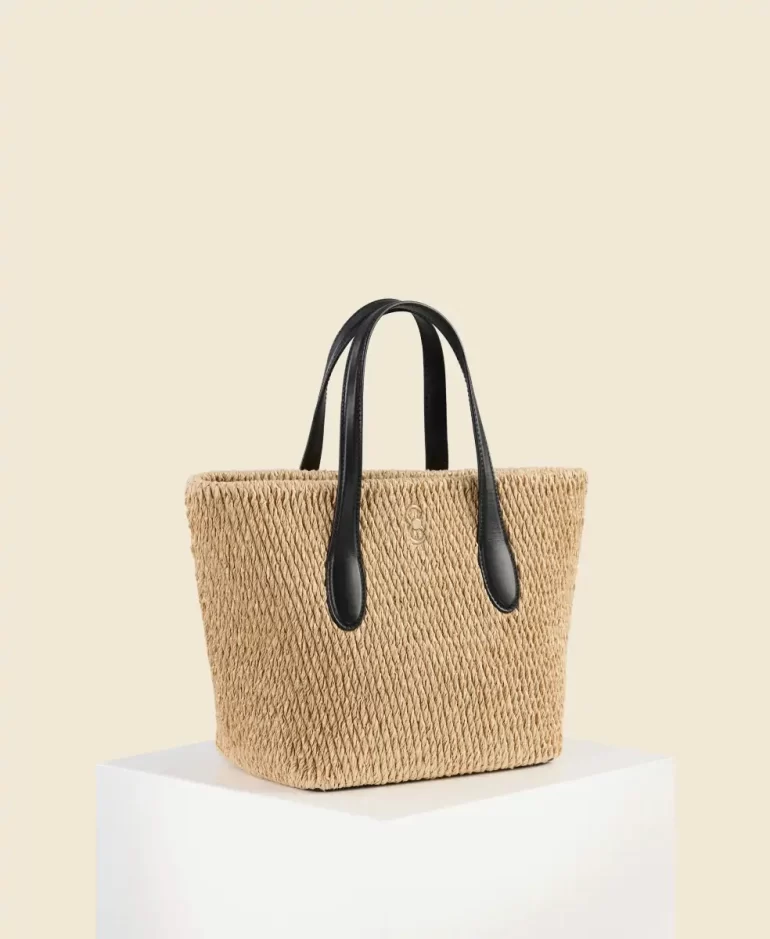 Tote Bag Cafune Mini Hexa Tote - Natural/Black Women