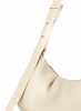 White Elleme Dimple Women Dimple Moon Pebbled Leather Sesame - Image 4