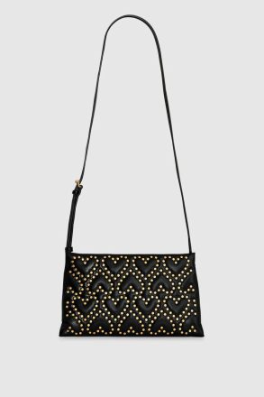Women Black Heart Studded Crossbody Rebecca Minkoff Crossbody Bag
