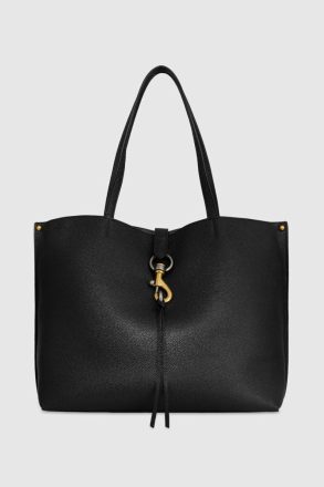Women Black-Multi Tote Bag Rebecca Minkoff Megan Tote Bag - Black Pebbled Leather